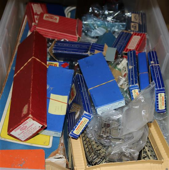 A Hornby Dublo 3 rail and 2 rail train set